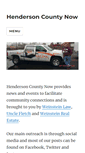 Mobile Screenshot of hendersoncountytexasnow.com